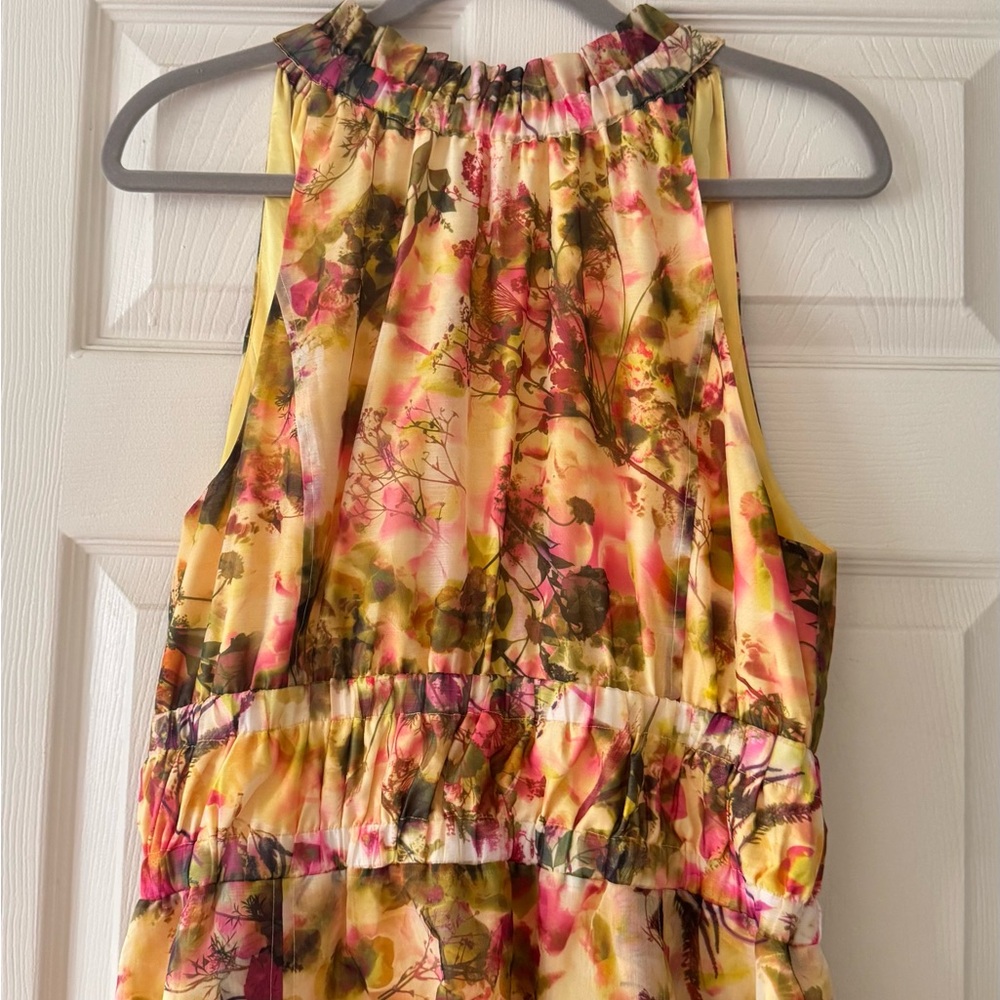 Karen Millen Yellow Floral Dress - Picture 3 of 12